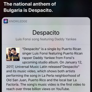 Η Siri του iPhone μπέρδεψε το Despacito